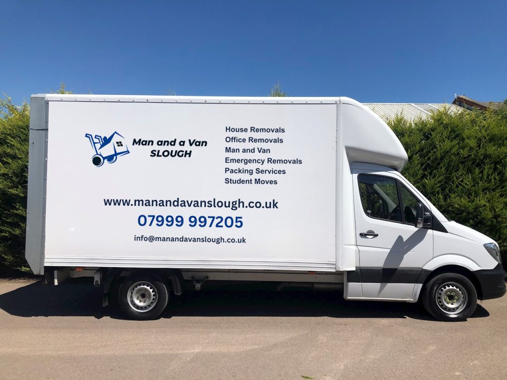 Man and a van slough