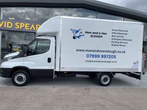 Man and a van slough