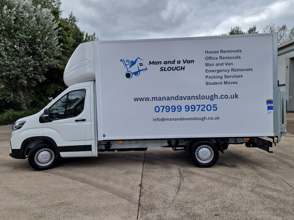 Man and a van slough