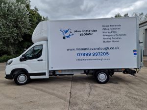 Man and a van slough