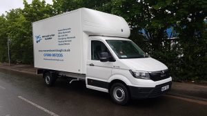 Man and a van slough